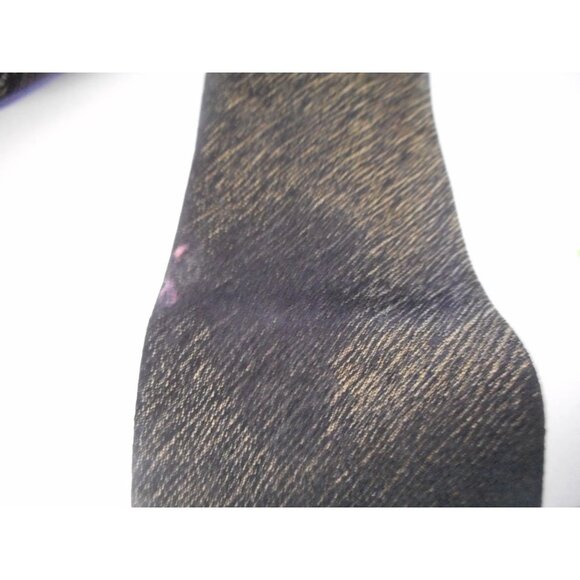 Vintage MCM Black Gold Roman coin Tie necktie Estate Find - Picture 3 of 6